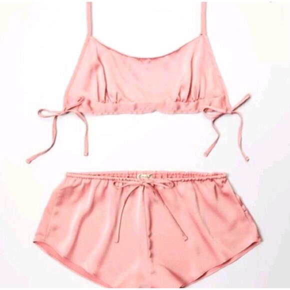 Free People Tops - NWT Free People Home With You Set Size Small Dusty Rose Lounge Pajama Sleepwear